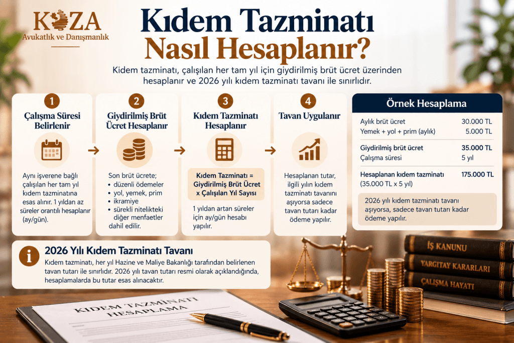 Kıdem tazminatı nasıl hesaplanır