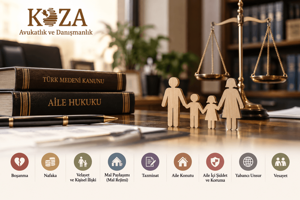 Aile hukuku, boşanma nafaka velayet ve mal paylaşımı