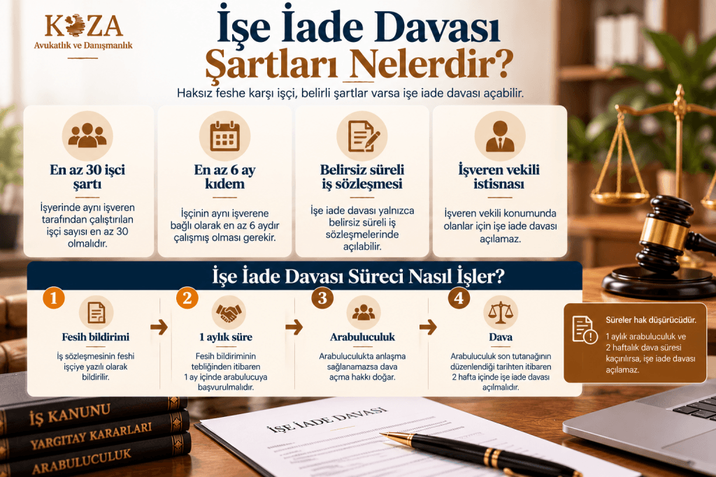 İşe iade davası şartları