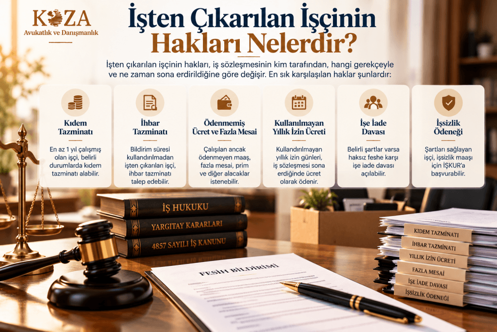 İşten çıkarılan işçinin hakları