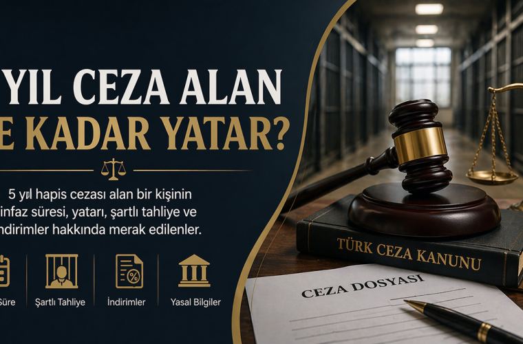 5 Yıl Ceza Alan Ne Kadar Yatar? İnfaz Hesabı 1 5 Yıl Ceza Alan Ne Kadar Yatar?