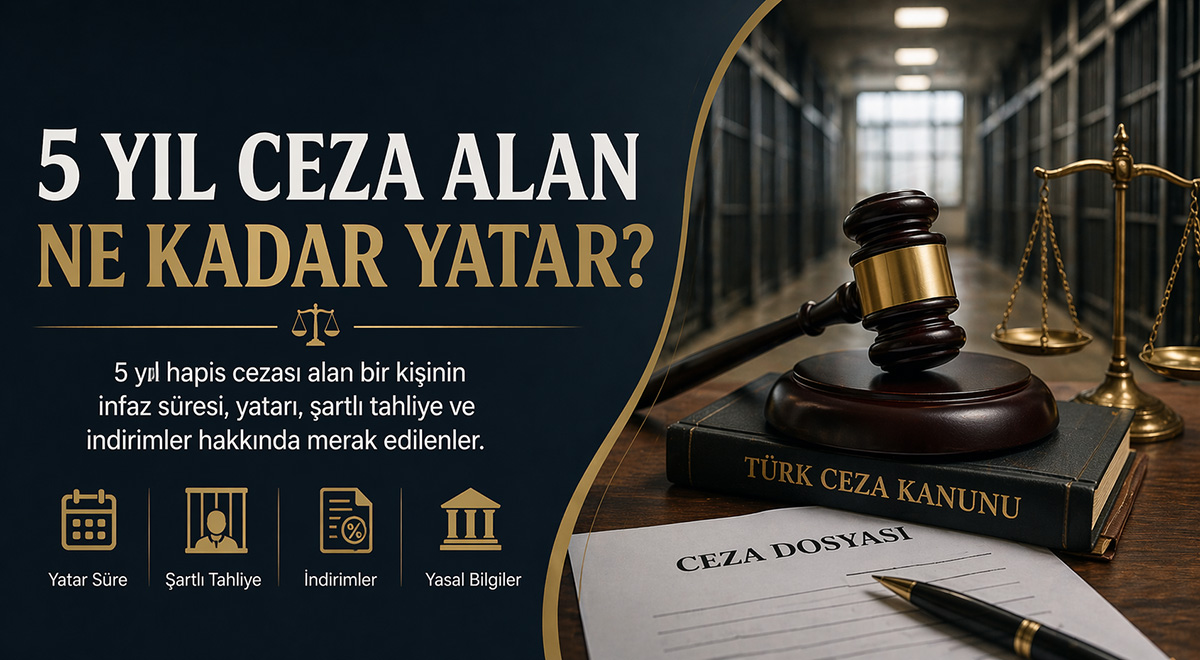 5 Yıl Ceza Alan Ne Kadar Yatar?