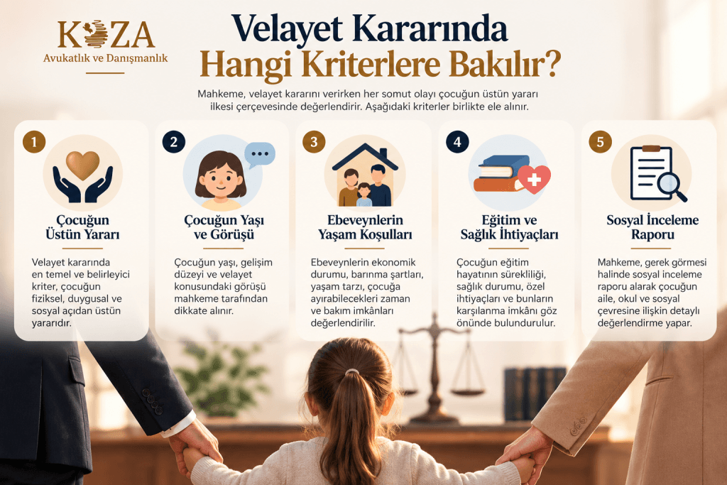 Velayet kararında hangi kriterlere bakılır
