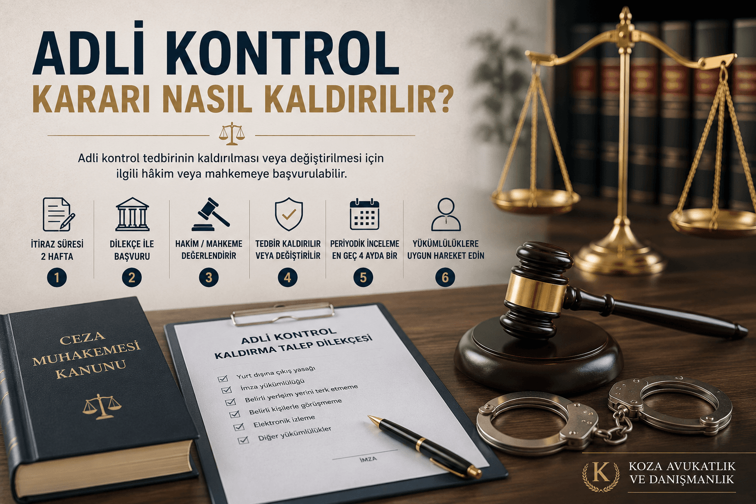 Adli kontrol kararı nasıl kaldırılır?