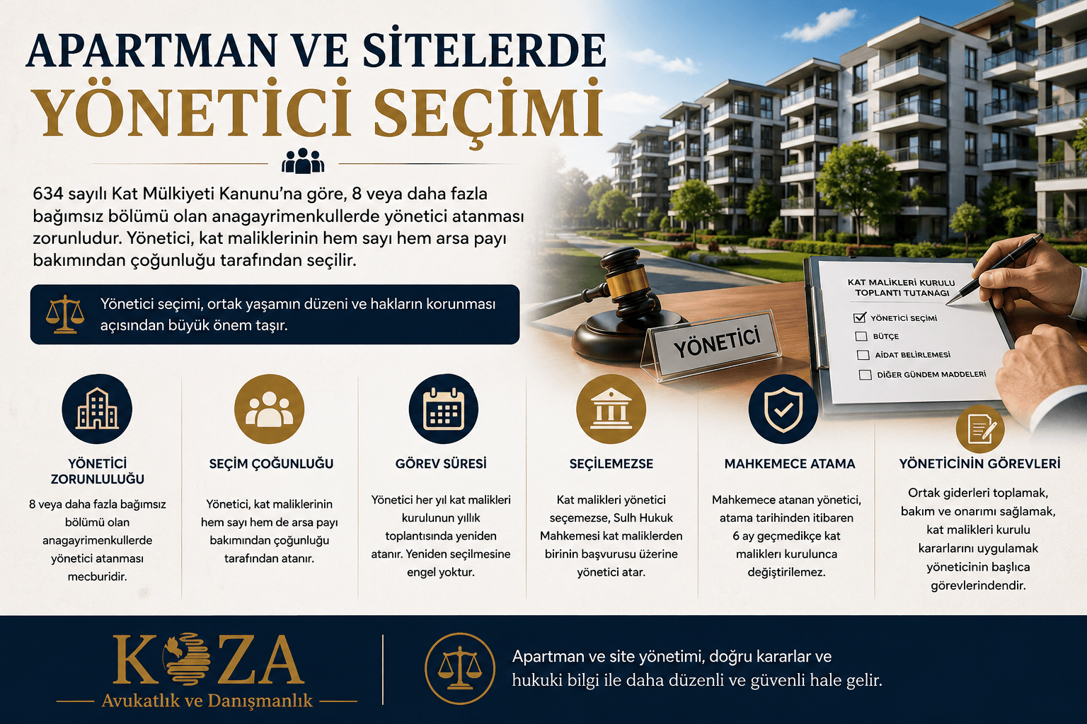 Apartman ve sitelerde yönetici seçimi
