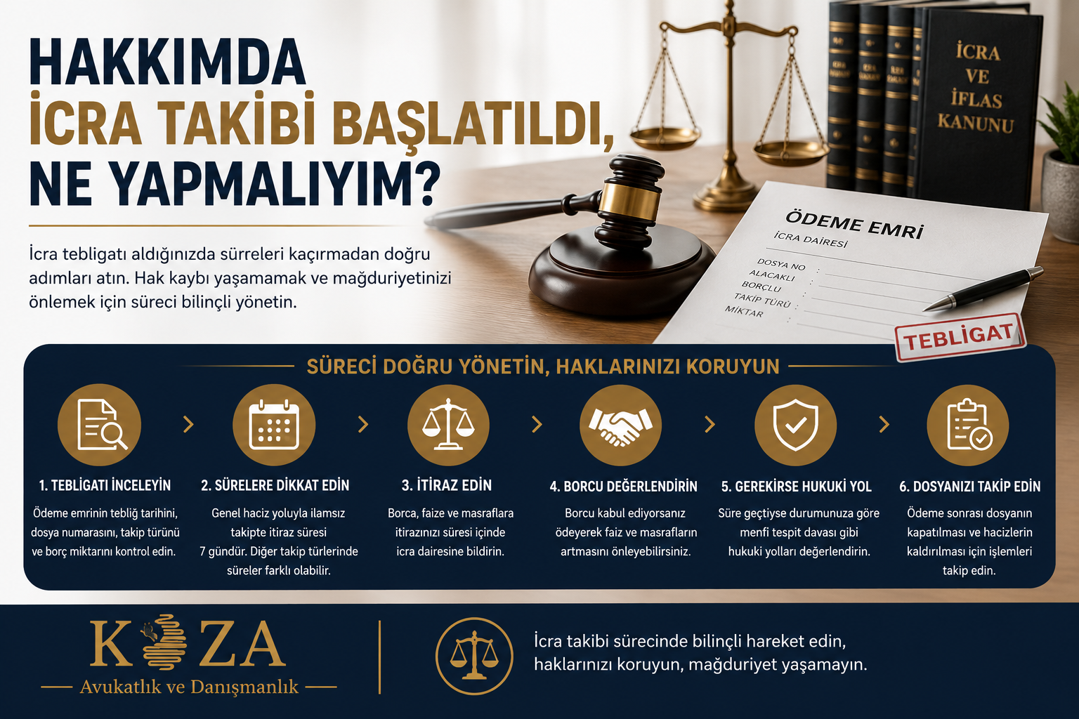 Hakkımda icra takibi başlatıldı ne yapmalıyım?