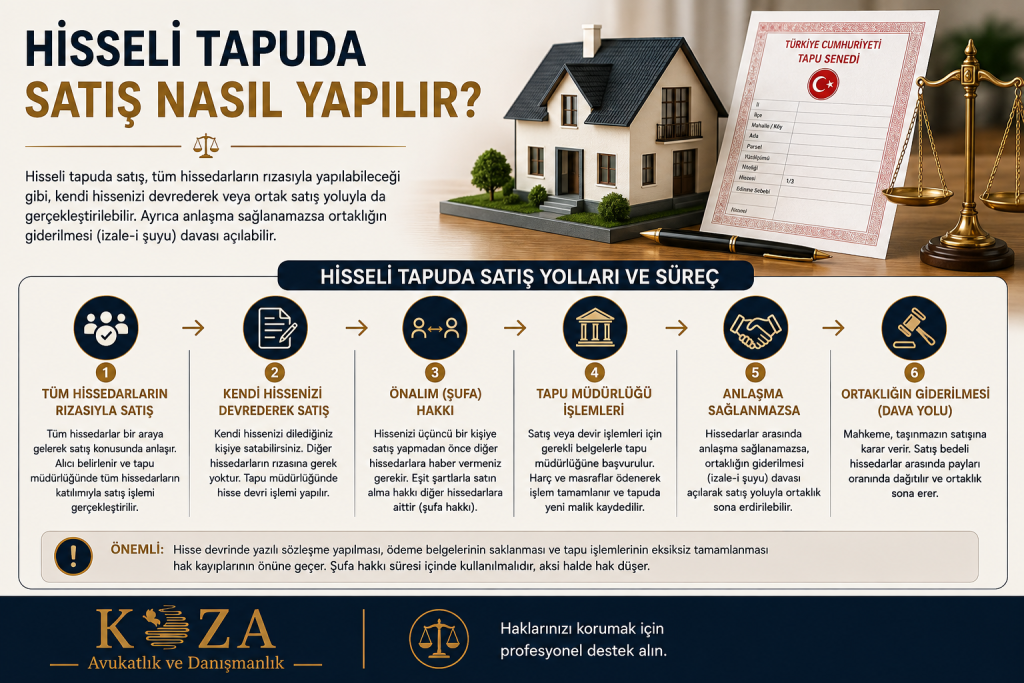 Hisseli tapuda satış nasıl yapılır?