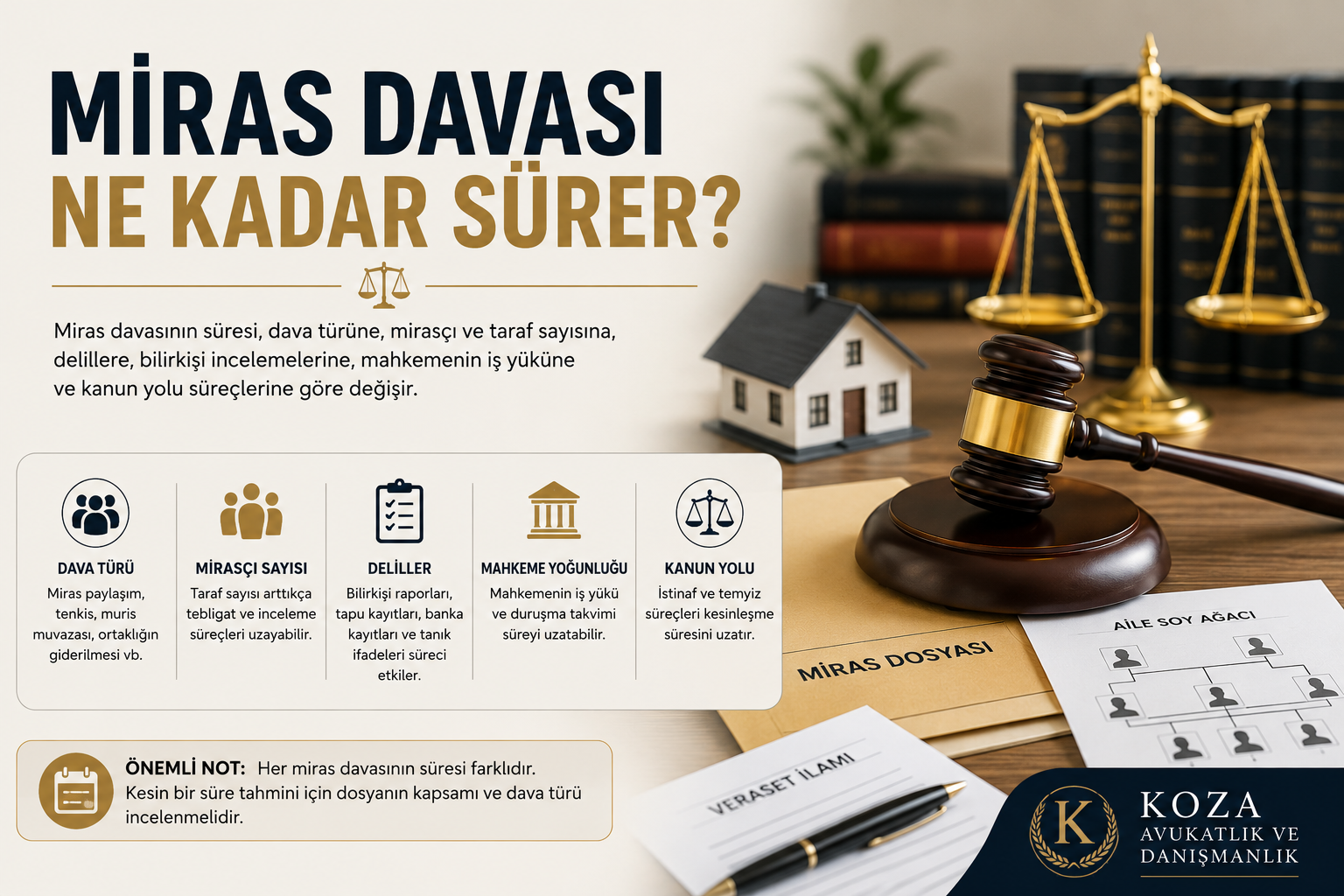 Miras davasının süresini etkileyen faktörler
