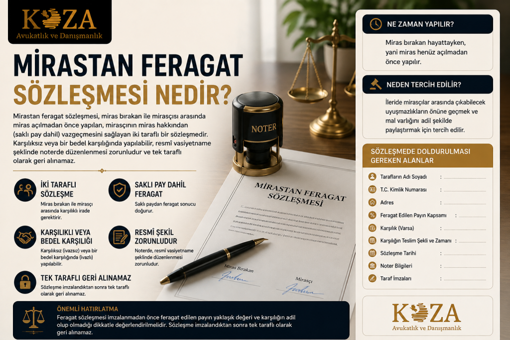 Mirastan Feragat Sözleşmesi Nedir, Nasıl Yapılır? 2 Mirastan feragat sözleşmesi nedir?